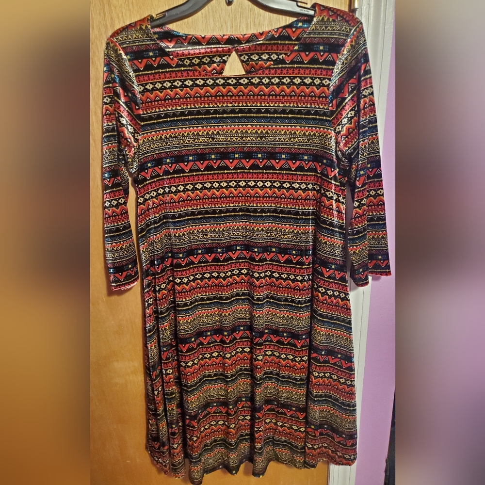 Signature by Robbie Bee Soft Patterned Dress